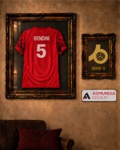 Maglia numero 5 di Andrea Bendini dell'Armundia Virtus Roma