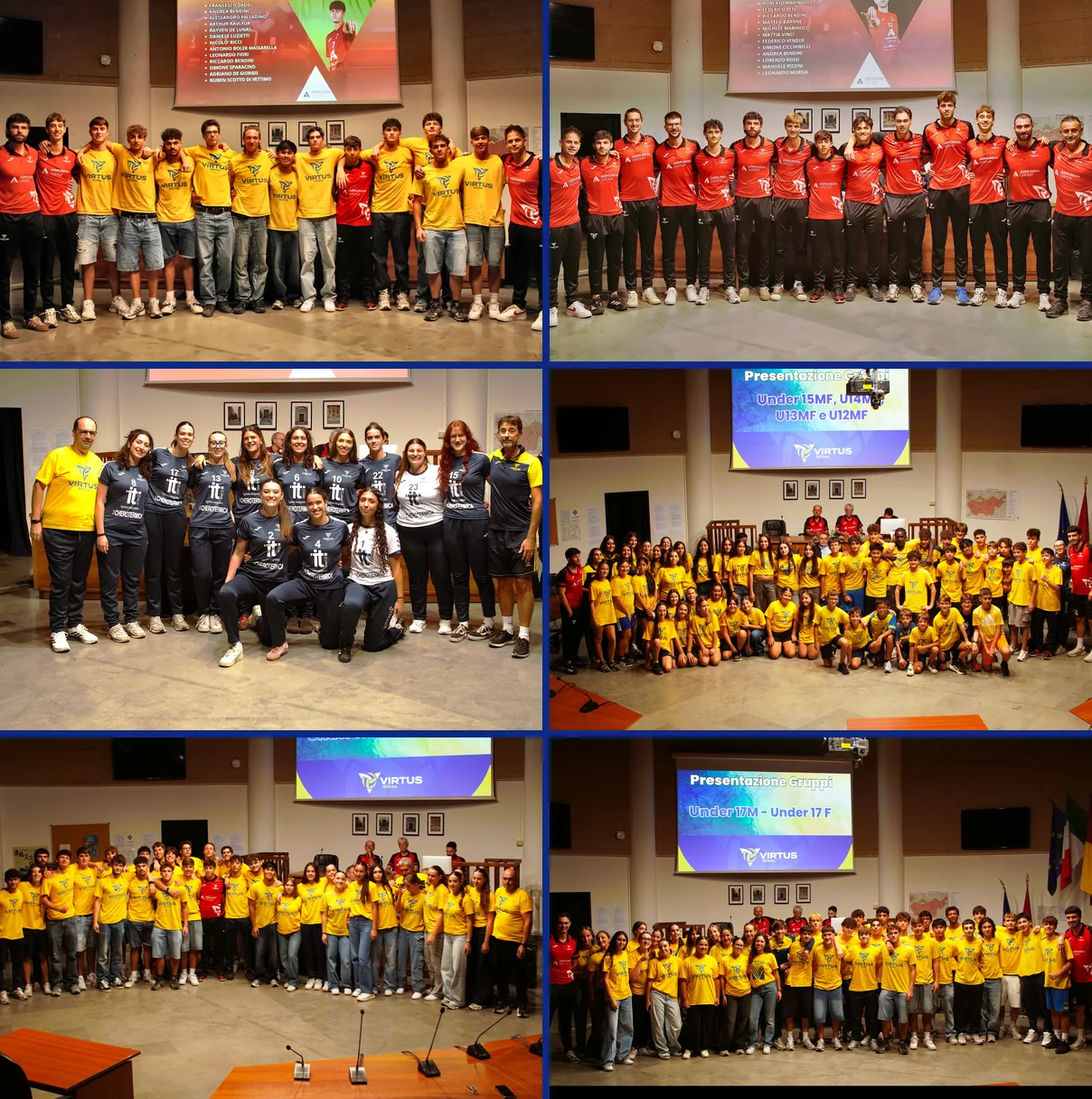Presentazione delle squadre Virtus Roma 2026/27: prime squadre e settore giovanile