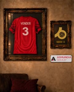 Maglia numero 3 di Federico Vender, nuovo innesto dell'Armundia Virtus Roma di Serie B