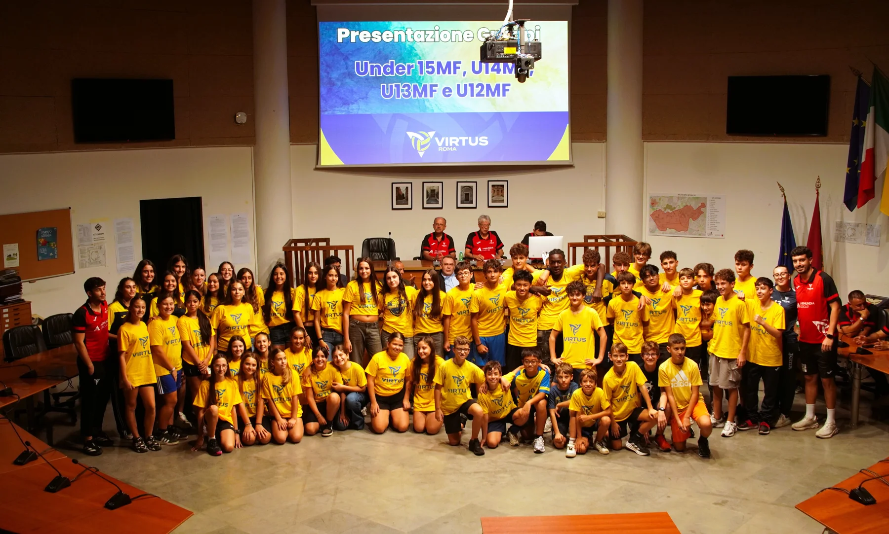Presentazione gruppi Under 15, 14, 13 e 12 maschile e femminile Virtus Roma 2026/27