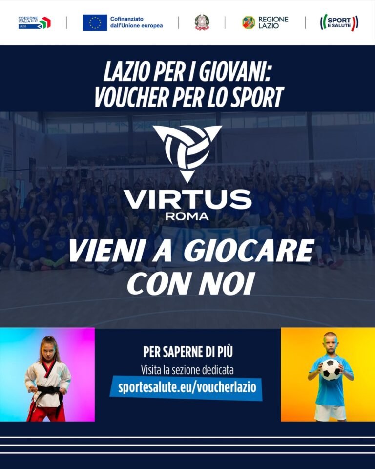 Voucher per lo sport della Regione Lazio: puoi usarlo con noi