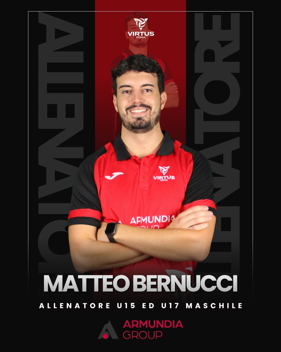 Matteo Bernucci guiderà l'U15 e l'U17 maschile
