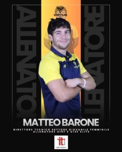 Matteo Barone direttore tecnico del settore giovanile femminile