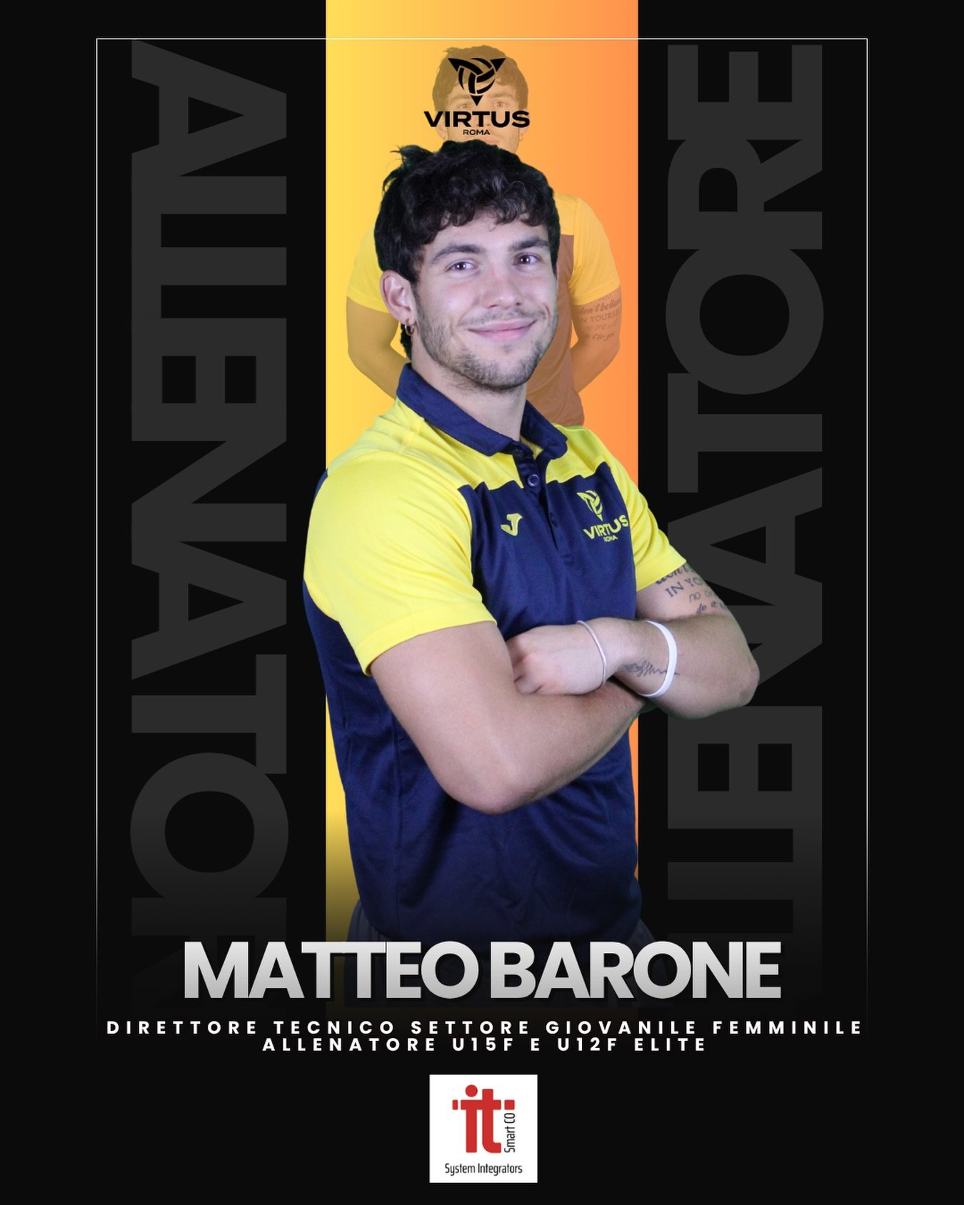 Matteo Barone direttore tecnico del settore giovanile femminile