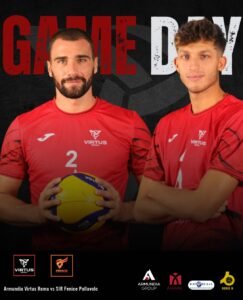 Grafica matchday Armundia Virtus Roma contro Sir Fenice Pallavolo