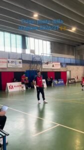 Michele Marinucci a muro per il primo punto stagionale dell'Armundia Virtus Roma