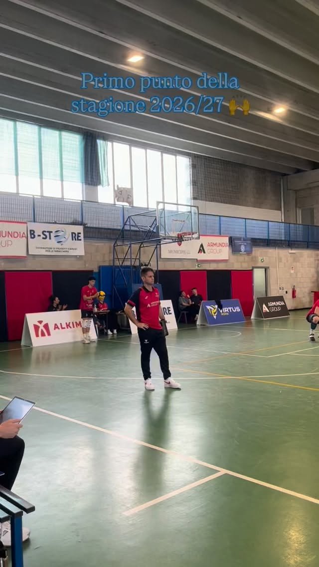 Michele Marinucci a muro per il primo punto stagionale dell'Armundia Virtus Roma